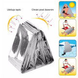 Záchranná Termo fólia strieborná 210x140 cm