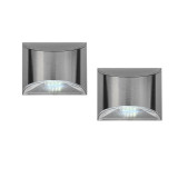 LED solárne nástené svetlo 2ks - nerez