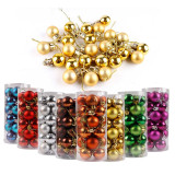 Vianočné gule ø 3cm - set 24 ks