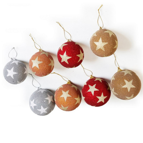 Vianočné gule STERN ø 10 cm - 2ks set