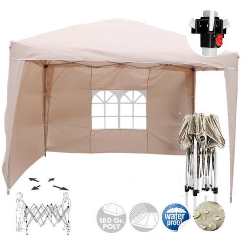 Altán nožnicový  Water Proof PU - 3x3m bežový