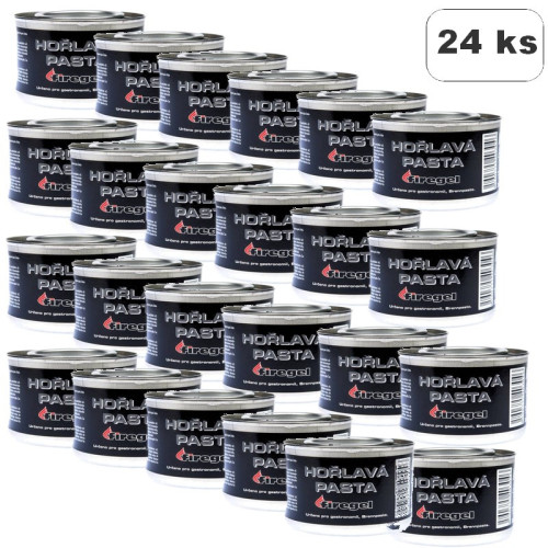 Horľavá pasta FIREGEL 200 g - 24 ks