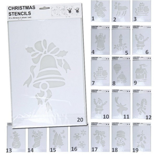 Vianočná dekoračná šablóna