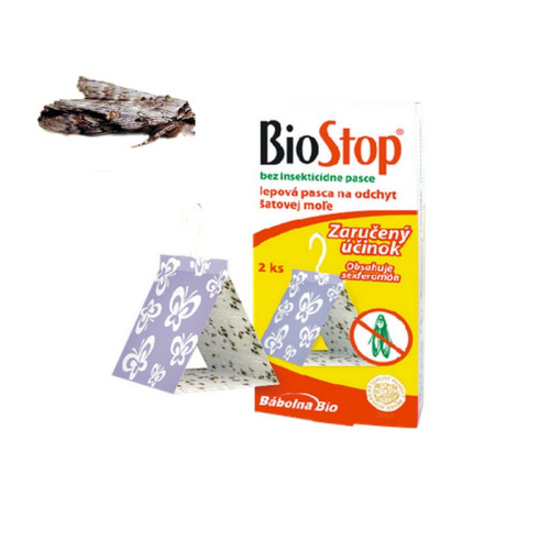 BioStop - lep na šatové mole 2ks / balenie