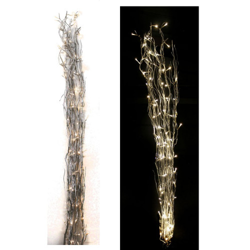 LED- Svetelné vetvičky 80 LED - Strieborné