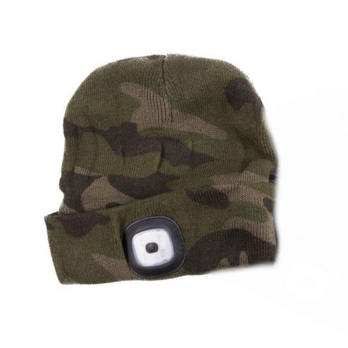 Zimná čiapka s LED svetlom - Camu Green