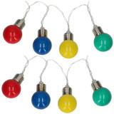 Farebná svetelná LED reťaz 10 LED