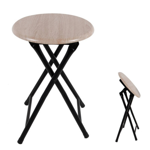 Skladacia Taburetka HOCKER  -  čierna