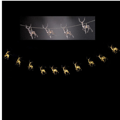 LED svetelná reťaz Jeleň 10 LED