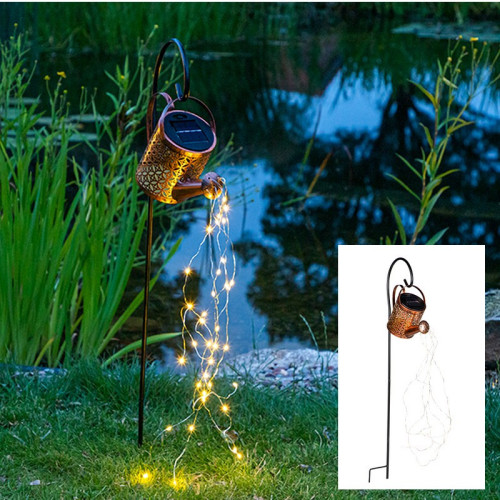 LED - solárna krhlička so svetelnou reťazou