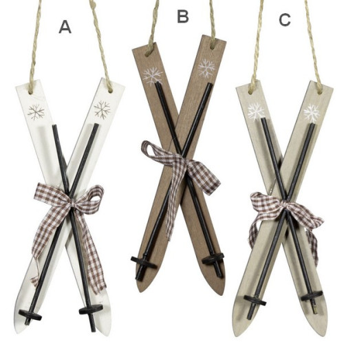 Ozdoba na stromček Lyže 16 cm