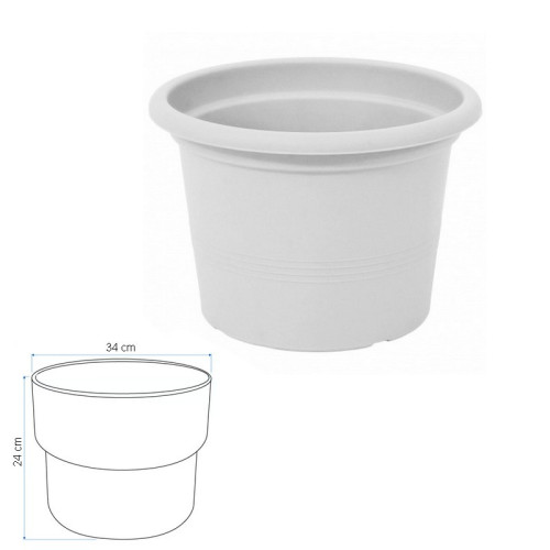 Kvetináč Campanula 34 cm - biela