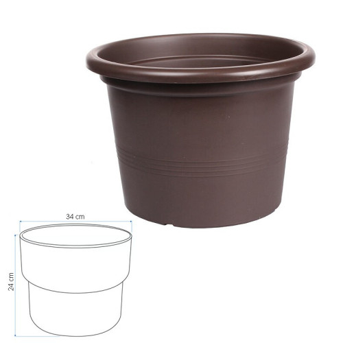 Kvetináč Campanula 34 cm - Hnedá