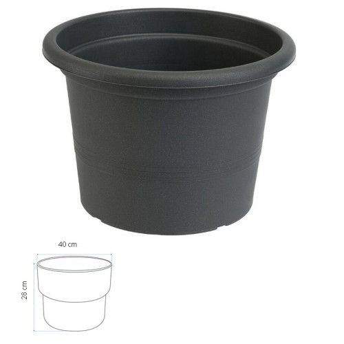 Kvetináč Campanula 40 cm - Antracit