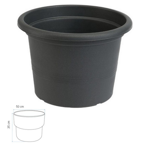 Kvetináč Campanula 50 cm - Antracit