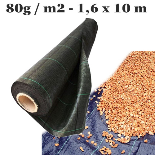 Tkaná Textília čierna 90g - 1,6x10 m