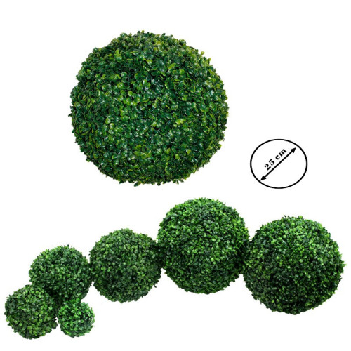 Umelý Buxus - guľa 25 cm - zelená