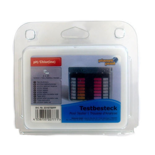 Tester vody pH/Cl tester (20+20 tabl
