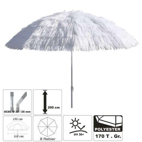 Slnečník Lýkovitý HAWAII 160 cm - Weiss