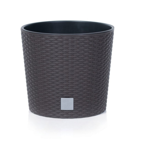 Kvetináč RATO ROUND + vklad umbra 30,0 cm