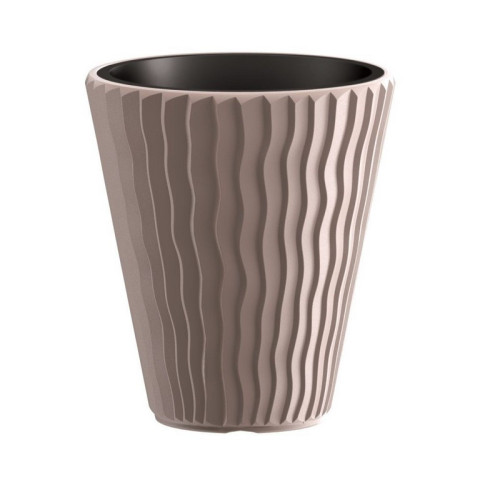 Kvetináč SANDY + vklad mocca 39 cm