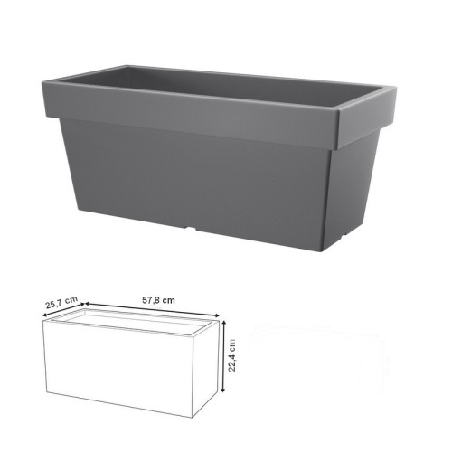 Truhlík LOFLY CASE šedý kameň 57,8 cm