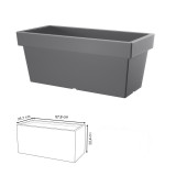 Truhlík LOFLY CASE šedý kameň 57,8 cm