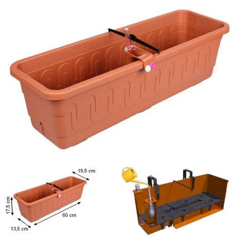 Truhlík Fantázia SMART 60 cm - terakota