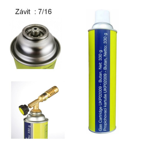 Kartuša Plynová 330g - Závit 7/16
