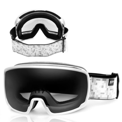 Lyžiarské okuliare Spokey ELBERT čierno biele