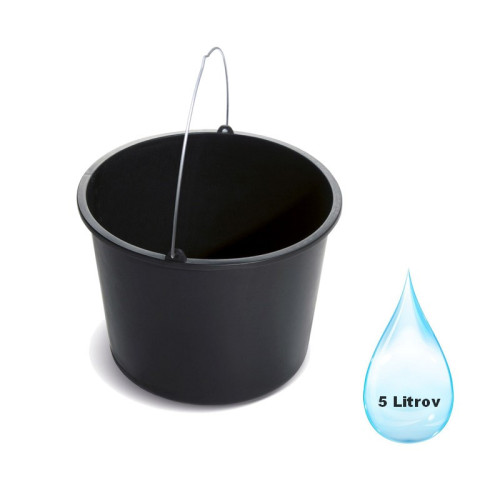 Vedro Stavebné BUCKET čierne 5 Litrov