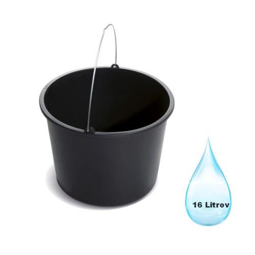 Vedro Stavebné BUCKET čierne 16 Litrov