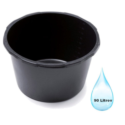 Vedro CONTAINER kulatý 90 Litrov - čierny