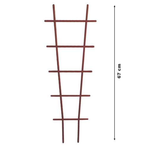 Podpera pre rastliny DRAB hnedý 67 cm