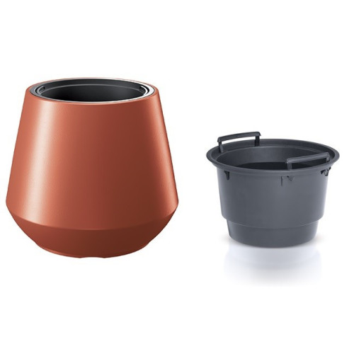 Kvetináč S VKLADOM HEOS  39,5CM/medený