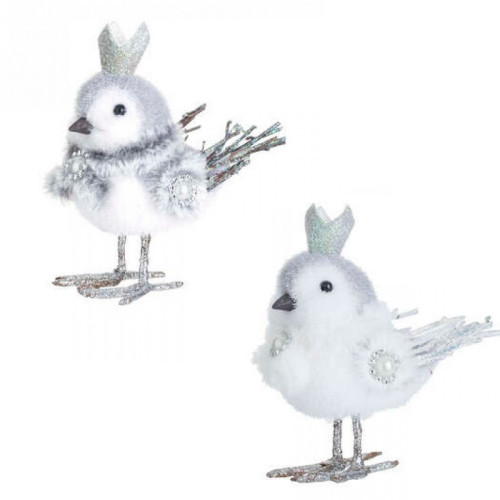 Deko Vták sa korunkou 18 cm