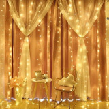 LED sveteľný záves s USB 300x100 cm