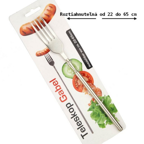 Teleskopická vidlička nerezová 22-65 cm