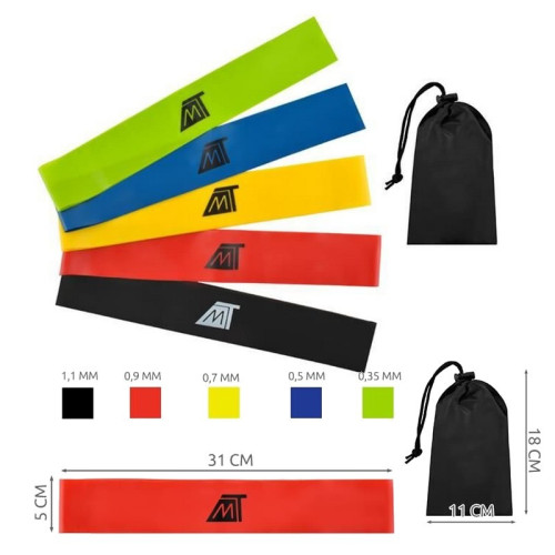 Zostava gúm na cvičenie 5 ks - 6242