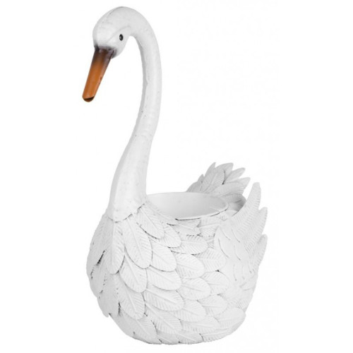 Dekorácia MagicHome Hus, plech kvetináč, 35x18x43