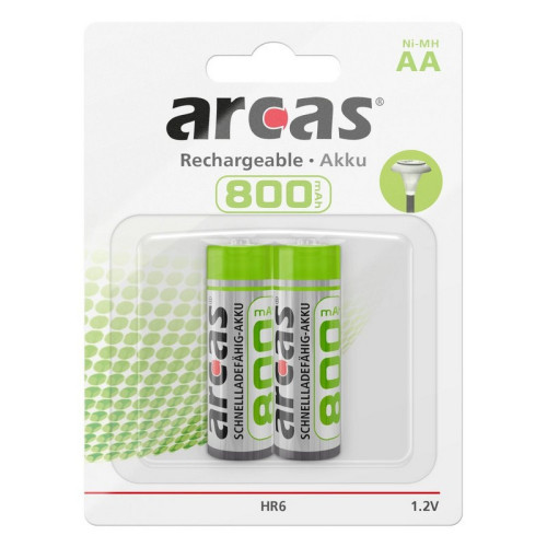 Batérie Arcas Akku Ni-MH HR6 AA 800mAh 2 ks